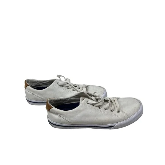 Sperry Striper II Llt White Canvas Mens 10.5 - Picture 4 of 8